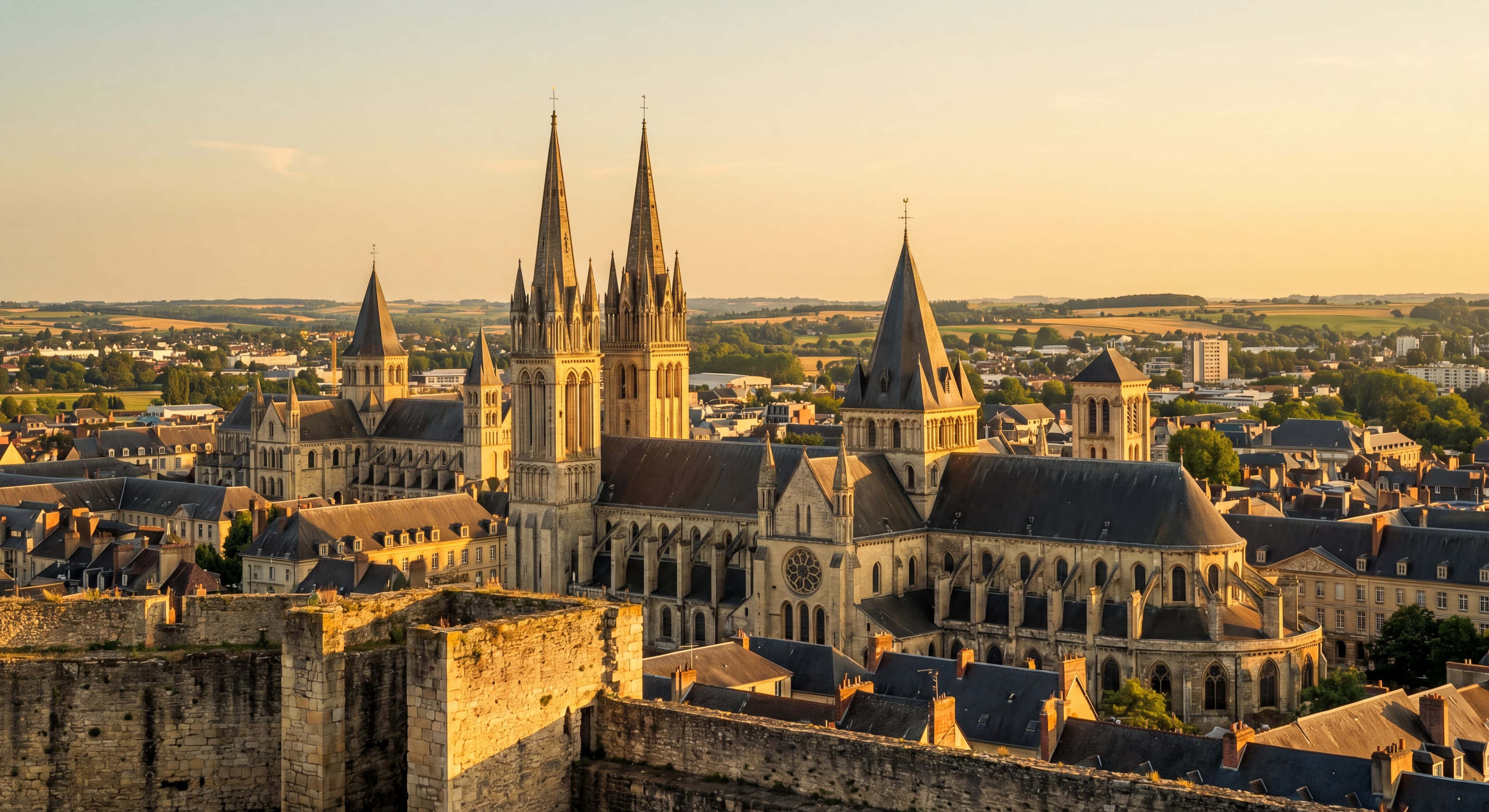 Caen — Abbaye aux Hommes, Normandie